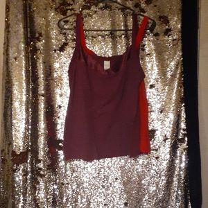 one red one purple tank top